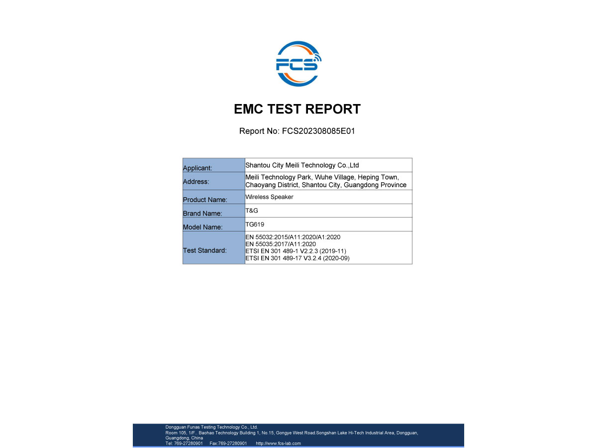 EMC-EN301489 检测报告